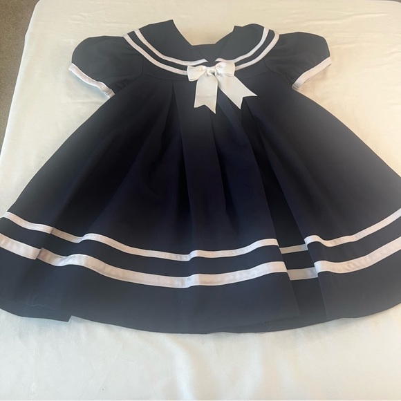 Rare Editions Other - Navy Blue Sailor Dress with White Trim size 4T